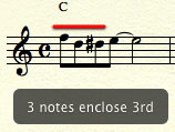 3 notes enclose