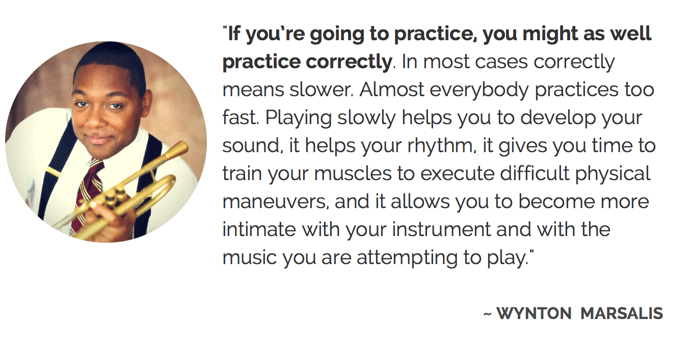 Wynton Marsalis on practice