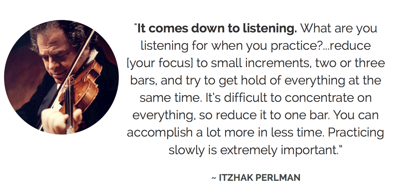 Itzhak Perlman on practice