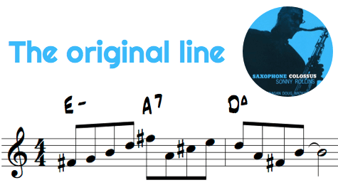 Sonny Rollins Transcribed Line
