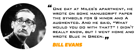Bill Evans Quote Blue In Green