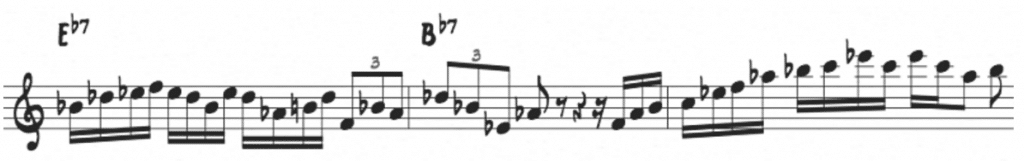 Minor pentatonic from the 5th